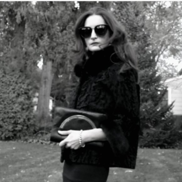 Vintage Heiress Persian Curly Lamb & Mink Fur Jacket - Picture 3 of 14